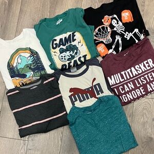 Lot of 7 Long Sleeve T-Shirts, VGUC, sizes 7 and 8